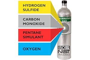 NORLAB BY NORCO Multi Calibration Gas Mix: 20 PPM Hydrogen Sulfide, 60 PPM Carbon Monoxide, 1.45% Methane (58% LEL Pentane Simulant), 15% Oxygen, Balance Nitrogen (29 Liter)