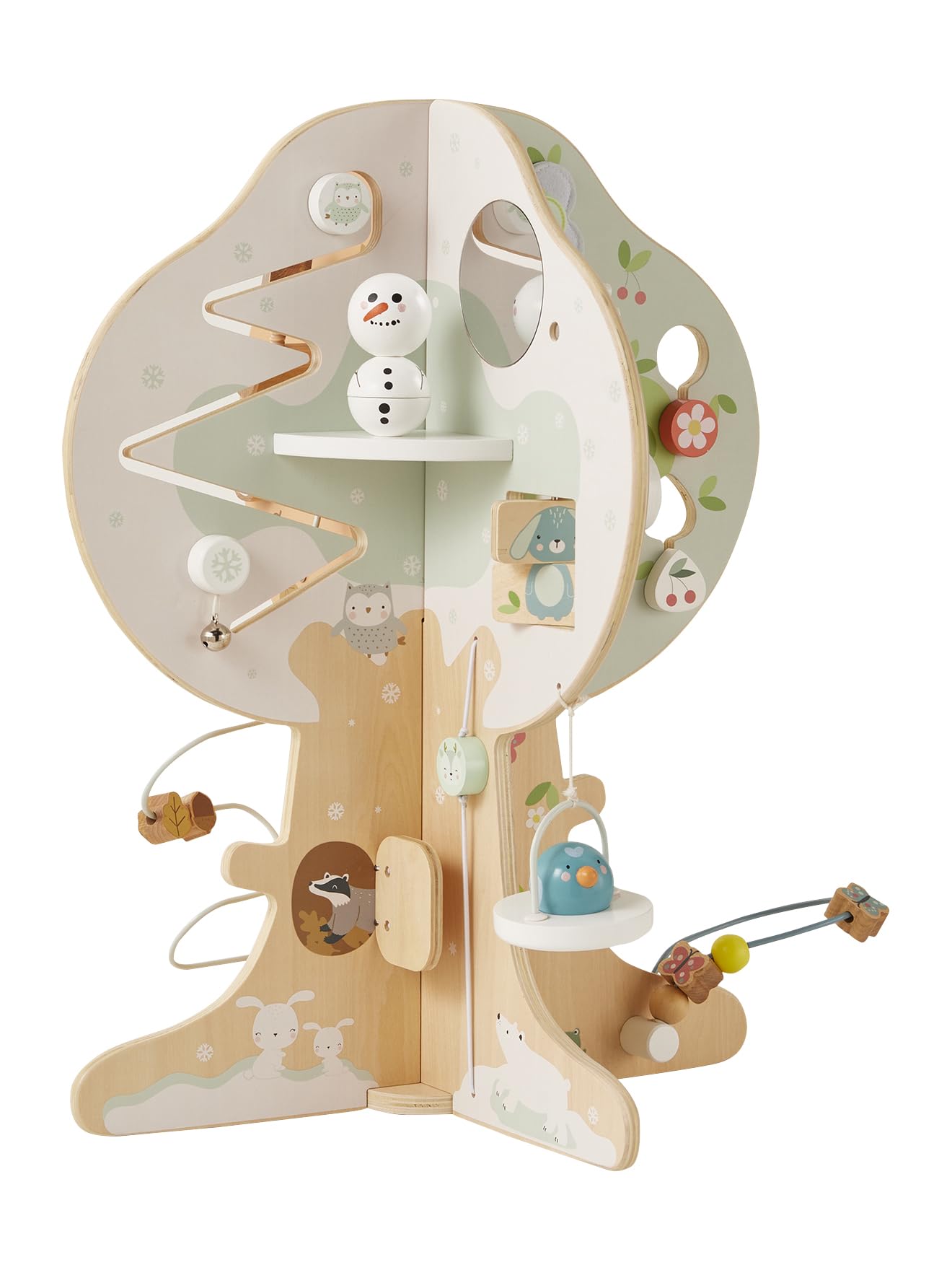 Vertbaudet Activity-Baum,4 Jahreszeiten, Holz FSC® Mehrfarbig 4
