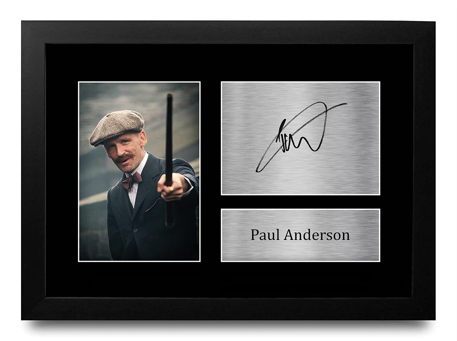 HWC Trading FR Paul Anderson Gift A4 Printed Autograph FRAMED Peaky Blinders Gifts Print Photo Picture Display — image 1