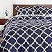 Basic Beyond Down Alternative Comforter Set (Queen, Navy) - Reversible Bed Comforter with 2 Pillows Shams for All Seasons