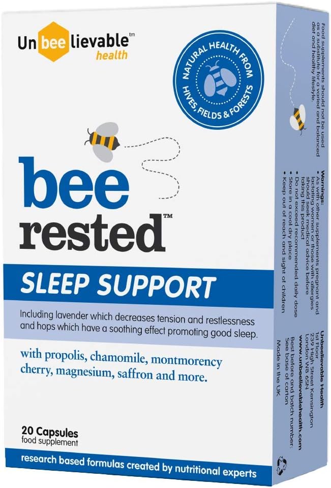 Unbeelievable Health Bee Rested Sleep Support Supplement, Created by Nutritional Experts