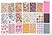 Clover 80 Sheets Lace Fabric/Graffitic Poste/Forest Friends/Dessert Afternoon Tea Pattern for Mini Film FujiFilm Instax Mini 8 7s 25 50s 90 Sticker Borders