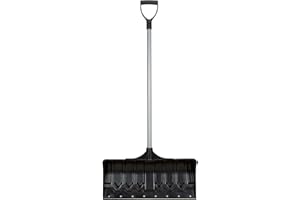 Snow Pusher, Polypropylene Blade, D-Grip Handle, 21-1/4" W