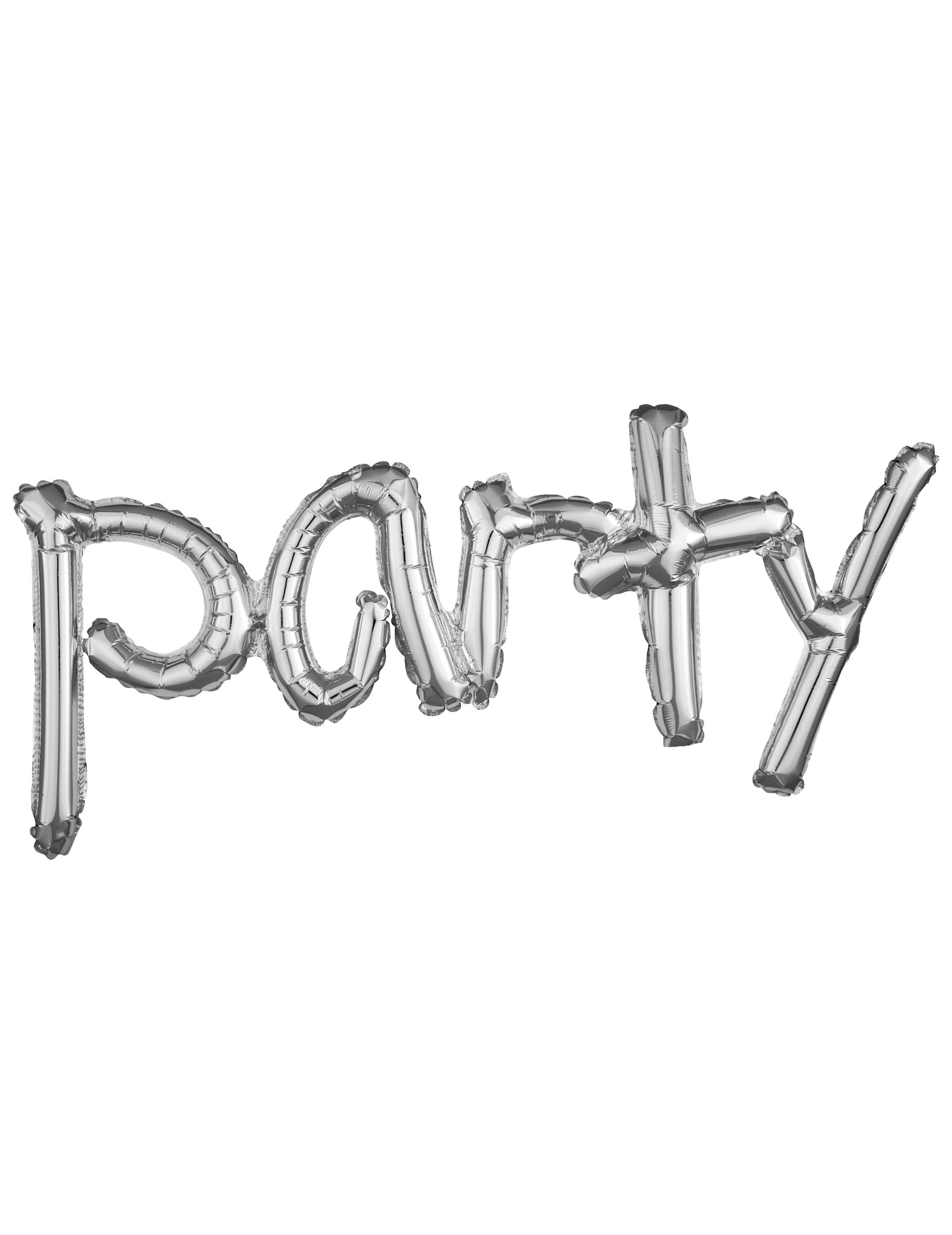 Silver "Party" Foil Phrase Balloon - 1 PC