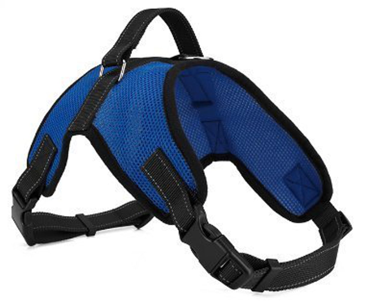 Copatchy No Pull Adjustable Reflective Dog Harness with Handle (Small
