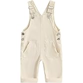 YOKJZJD Newborn Infant Baby Boy Girl Fall Winter Suspender Pants Overalls Corduroy Bib Pants Trousers with Pockets