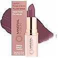 Mineral Fusion Lipstick, Vivid & Smudge-Free Lip Color with Avocado Oil, Cocoa Seed Butter & More, Long-Lasting Vegan Lipstick, FD&C Dye-Free, Cruelty-Free, Paraben-Free, Gluten Free, Plum Wine