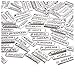 Juvale 100 Pieces Inspiration Word Charms Pendants, Engraved Motivational Charms Collection for DIY Necklace, Jewelry Making, Fashion Accessories and Bracelet, Silver