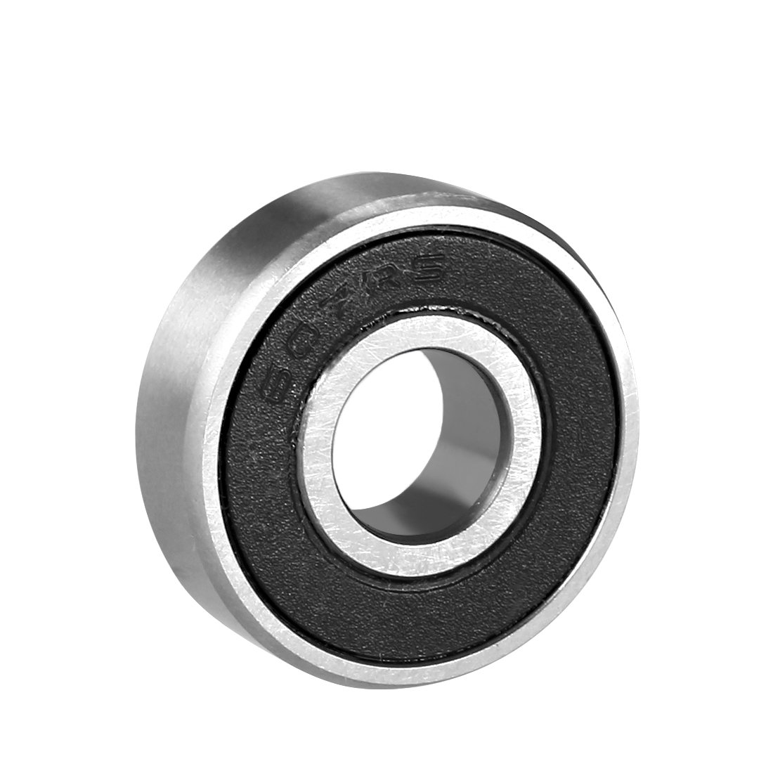 sourcing map 607RS Deep Groove Ball Bearing Single Sealed 160017, 7mm x 19mm x 6mm Chrome Steel Bearings (Pack of 1)