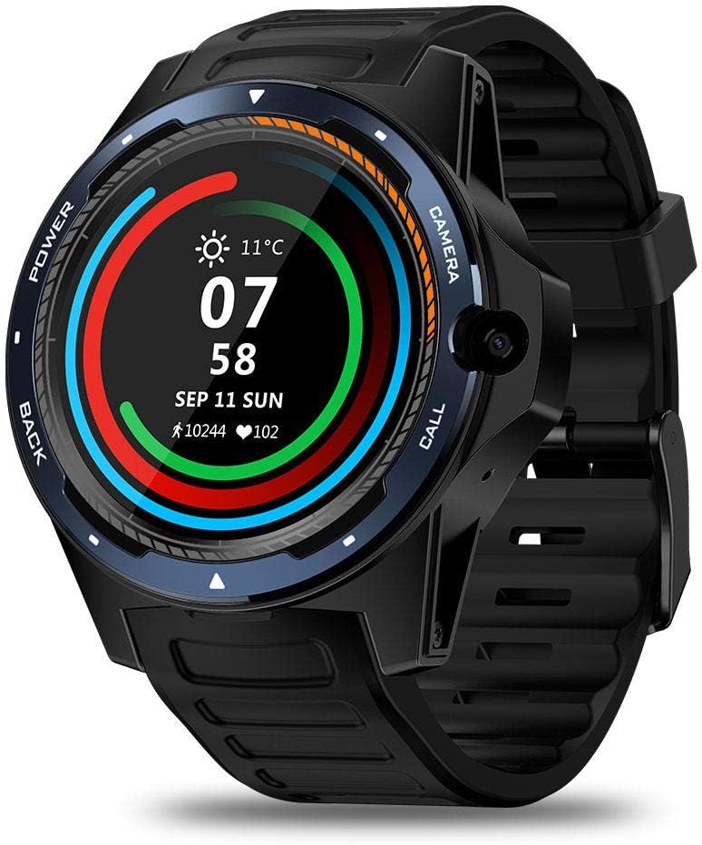 Lesgos New Zeblaze Thor 5 Dual SmartWatch, Zeblaze Thor Dual Systems 4G Smartphone Android Phone 8MP 3GB + 32GB 800MHz Battery Waterproof Smartwatch Men's GPS Camera Fitness Tracker for Men