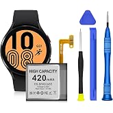 OHZHAO EB-BR890ABY Replacement Battery 420mAh, 2026 Upgrade Battery for Samsung Galaxy Watch 4 Classic SM-R890 SM-R895 (46mm)/SM-R870 SM-R875 SM-R875U (44mm) with Repair Tool Kits