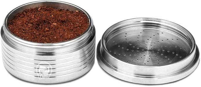 Taza de café recargable cápsula, Konesky acero inoxidable vacío