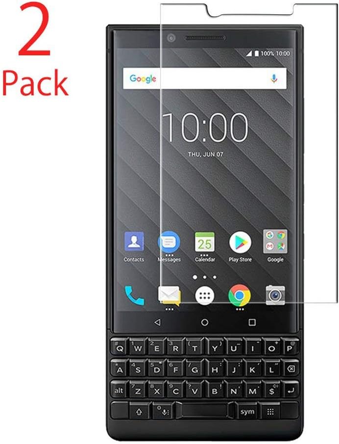 BlackBerry KEY2 Screen Protector, Morimoku 9H Hardness HD Clear Bubble Free Installation High Responsivity Tempered Glass Screen Protector BlackBerry KEY2 Phone(Clear)(2pack