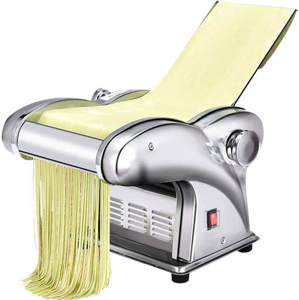Pasta Machine Spaghetti Commercial Dough Cutter Dumplings Stainless Steel Pasta Maker Electric Noodle Press Machine Suitable for Use in Home Kitchens
