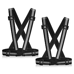 Reflective Vest Running Gear, 2Pack High Visible