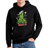 HEIFAM Graphic Hoodies for Men Women, Black Hoodie Men Women, Funny Novelty Pullover Hoodie, Sweatshirt Trendy Hoodies 2026