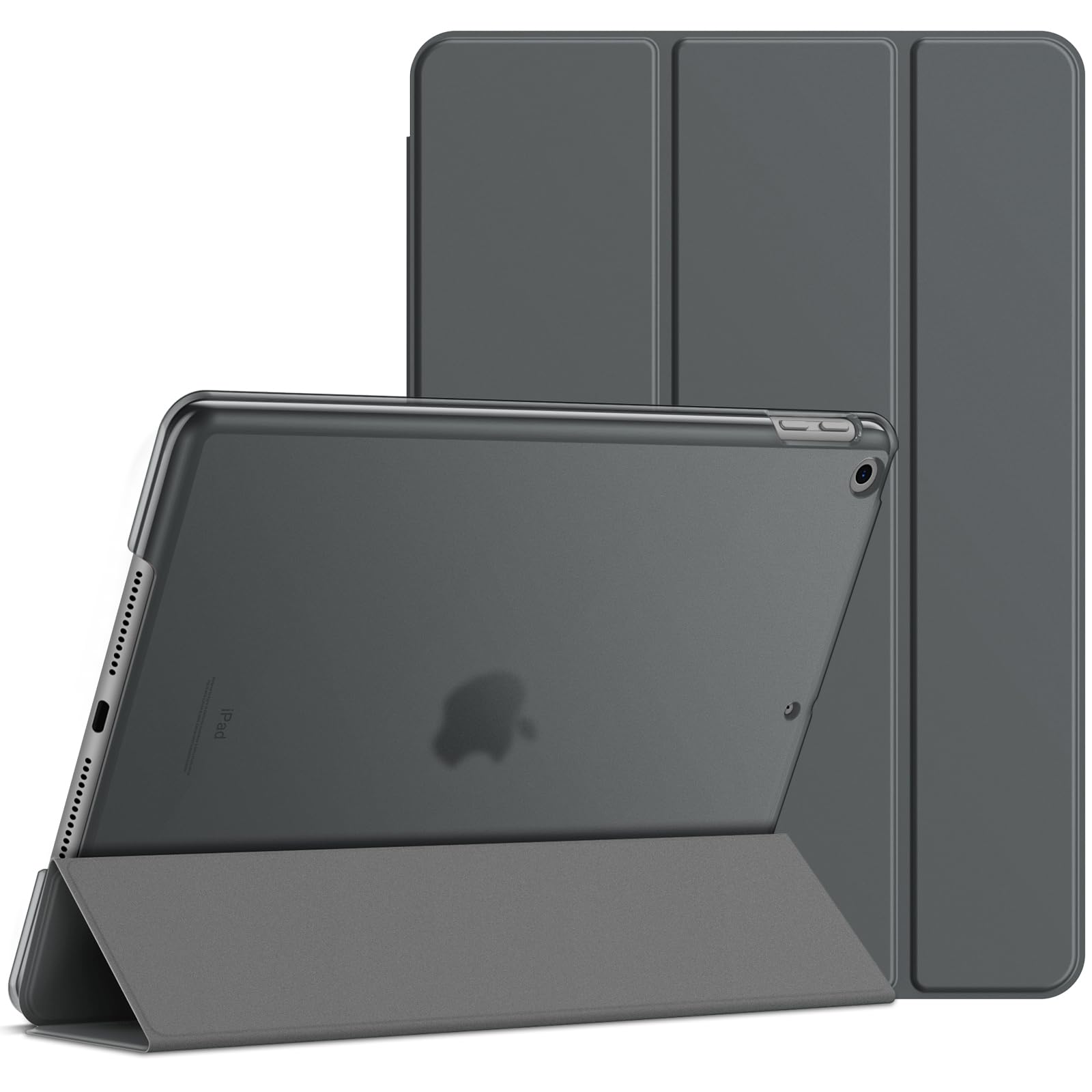 JETech Case for iPad 9/8/7 (10.2-Inch, 2021/2020/2019 Model, 9th/8th/7th Generation), Auto Wake/Sleep (Space Gray)