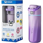 BOOST Smart Water Bottle with Reminder & Tracker, 16oz Kids Water Bottle for School, DIY Refrigerator Magnets, BPA-Free Vacuum Insulated Stainless Steel, Ideal Gift for Christmas, New Year
