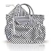 Fashion Chevron Diaper Bag Large Tote with Changing Pad with Stroller Straps