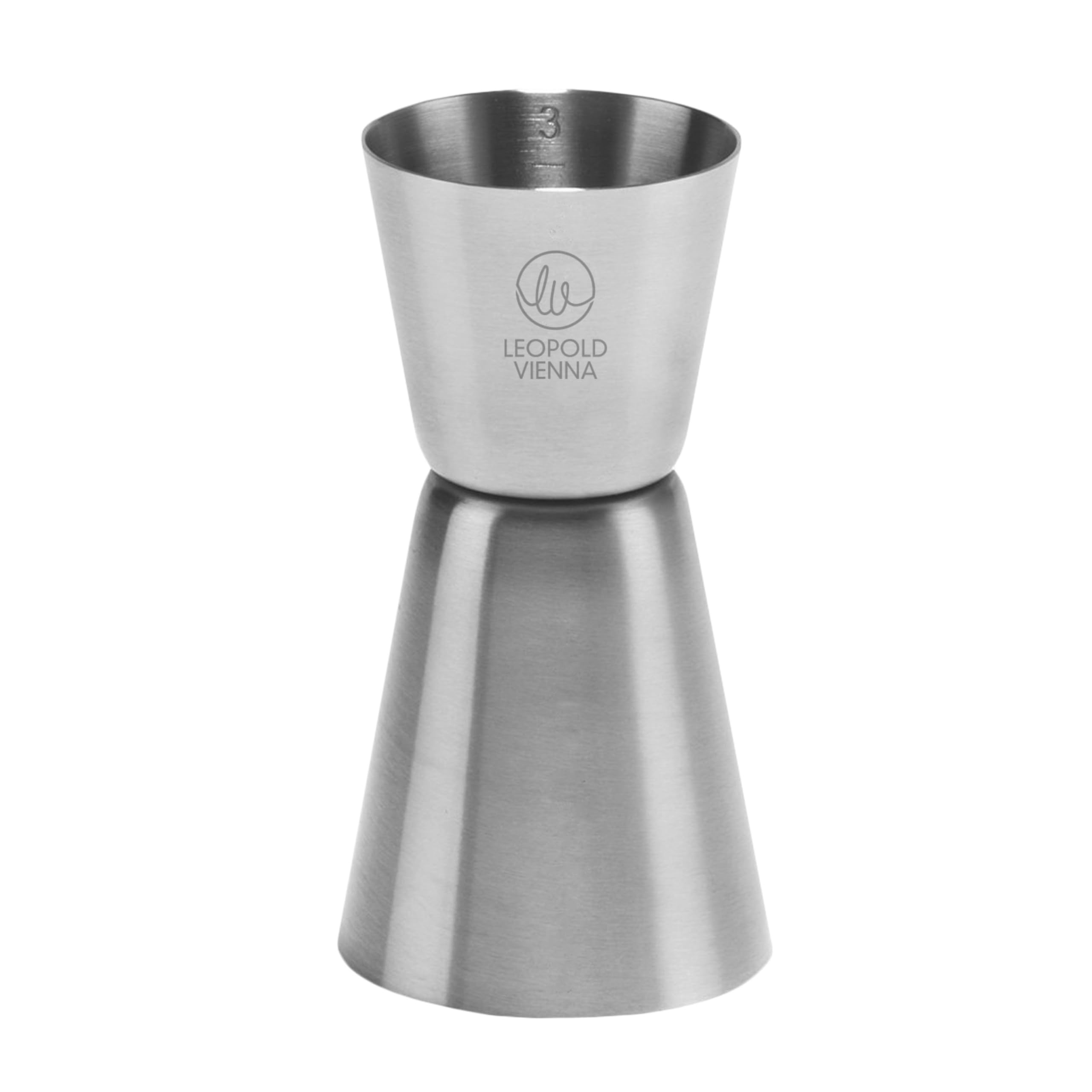 Leopold Vienna Bar Measure with Graduations 10-50 ml Matt, Silver