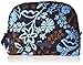 Vera Bradley Women's Cotton Large Zip Cosmetic Makeup Organizer Bag, Java Floral, One Size