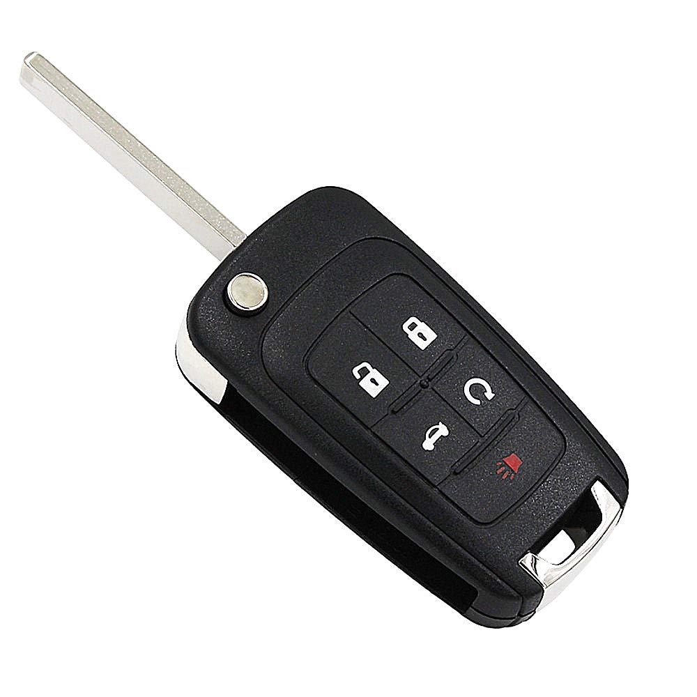 Flip Folding Remote Car Key Shell For Chevy Cruze Epica Lova Camaro Impala 5 Button Hu100 Blade Remote Starters Car Vehicle Electronics Theinstantsolutions Com
