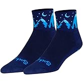 SockGuy Unisex Midnight 3in Ankle Athletic Cycling/Running Socks