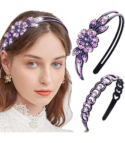 Amazon.com : Vin Beauty Rhinestone Headband Glitter Non-Slip  display picture 1