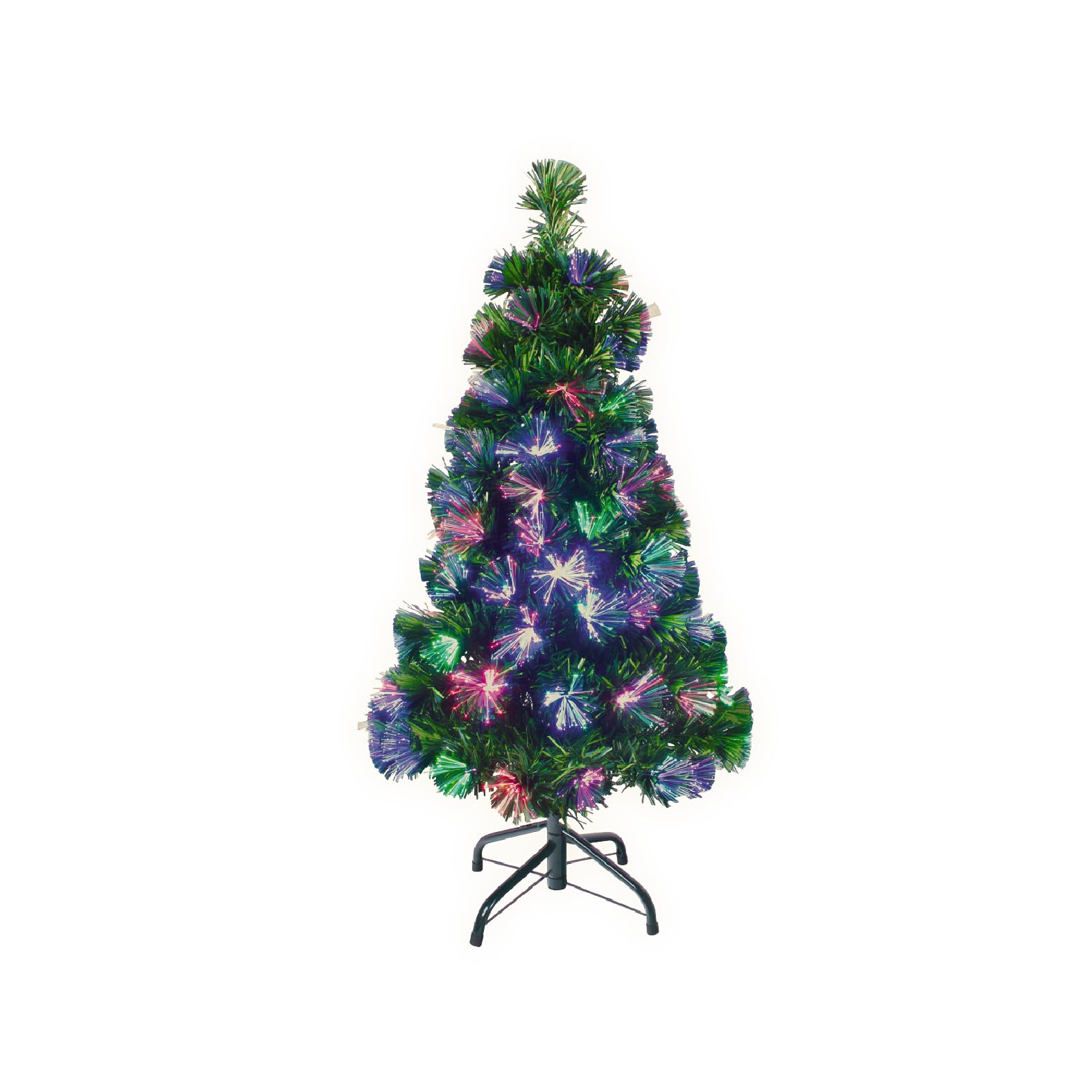 The Christmas Workshop 73550 3ft Fibre Optic Tree | Artificial Indoor Christmas Decoration | Includes Sturdy Metal Stand | 100 Tips