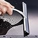 Bathroom Shower Squeegee Chrome Plated Stainless Steel with Matching Suction Cup Hook by HASKO Accessories