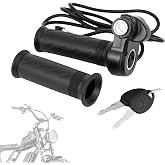 Ebike Full Twist Throttle Grip with 2 Keys Compatible with Ridstar Q20/Q20 Pro Lite E-Bike,3-Pin Electric Bike Throttle Waterproof Smooth Acceleration Control