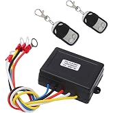 CYSFETENA Winch Wireless Remote Kit - 12V 24V Handset Recovery Winch Controller - Waterproof Wireless Winch Remote Control Kit for Car Trucks, ATV, SUV or Marine Winch Systems