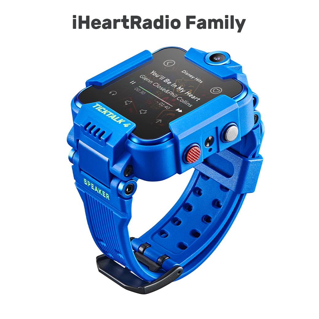 TickTalk 4 Unlocked 4G LTE Kids Smart Watch Phone with GPS Tracker, Combines Video, Voice and Wi-Fi Calling, Messaging, 2X Cameras & Free Streaming Music