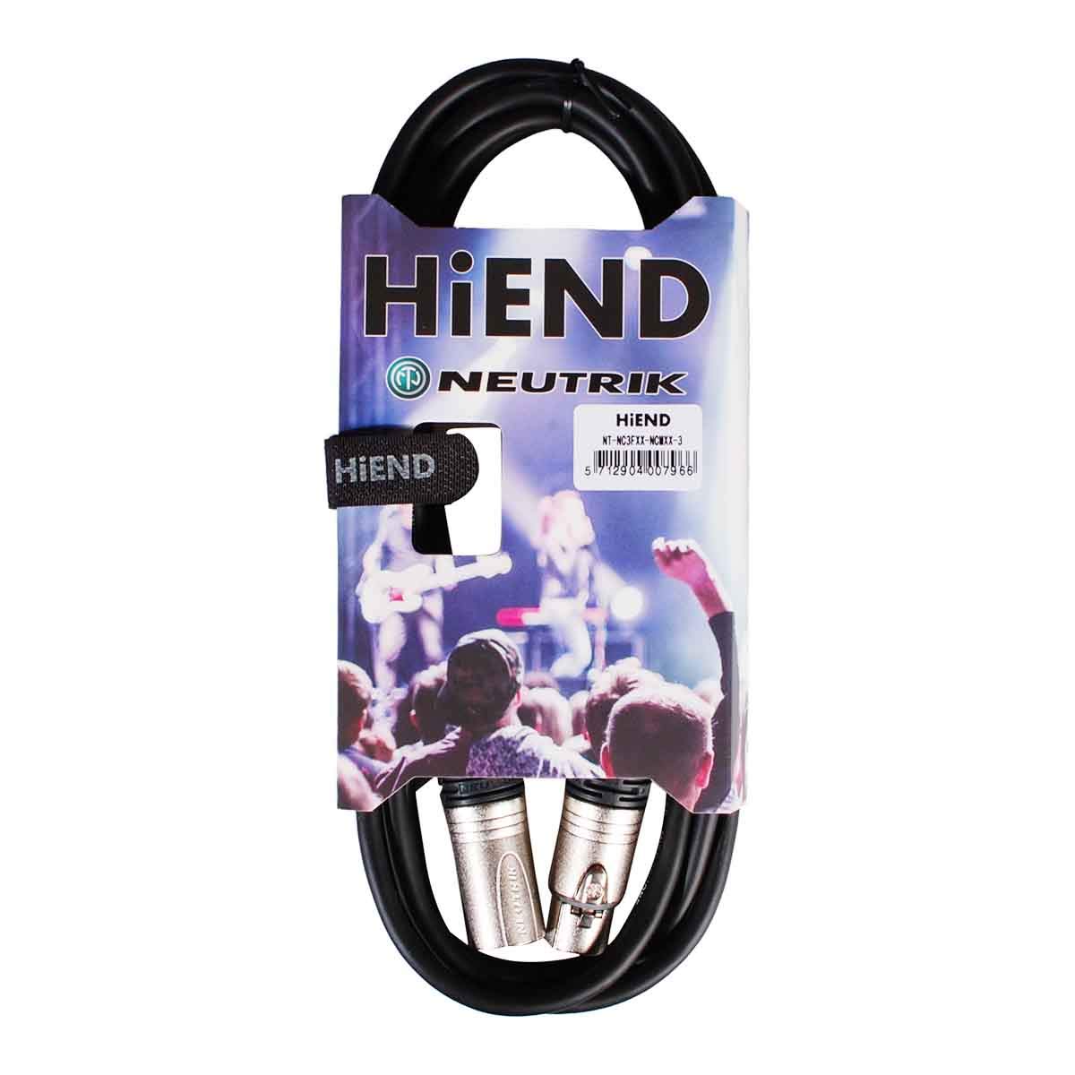 HiEnd with Neutrik XLR-XLR Cable, 3 m