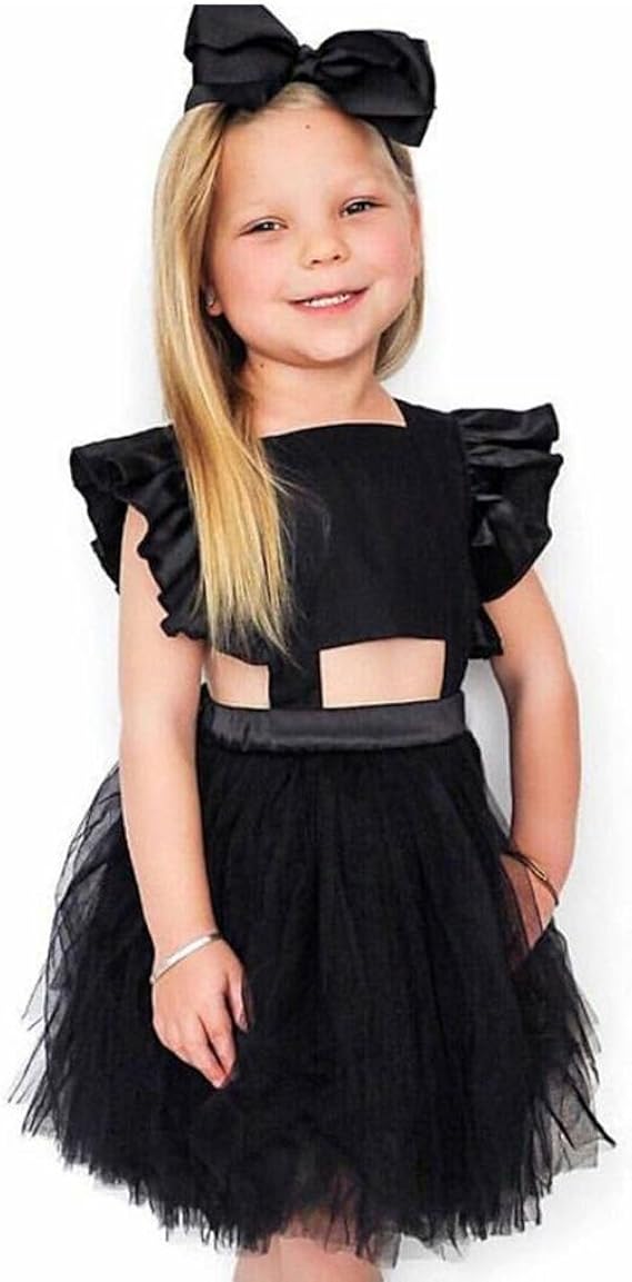 Clode® 04 Years Old, Cute Baby Girls Ruched Straps Backless Dress