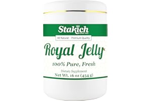 Stakich Fresh Royal Jelly - Pure, All Natural - No Additives or Preservatives Added - 16 Ounce (1 Pound)