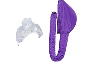 Plopping Caps For Drying Curly Hair, Soulta Net Plopping Caps With Drawstring, Hood Attachment For Blow Dryer, Hair Dryer Bon