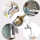 FiTspi 2Pcs 3/4 Inch Bath Tap Cartridges Quarter Turn Replacement view 7