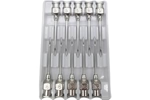 Veterinary Needles Cattle Needle Poultry Injection Needles Suitable for Chickens,Geese,Pigs,Sheep,Horses,Pigeons,Etc (#16X25)