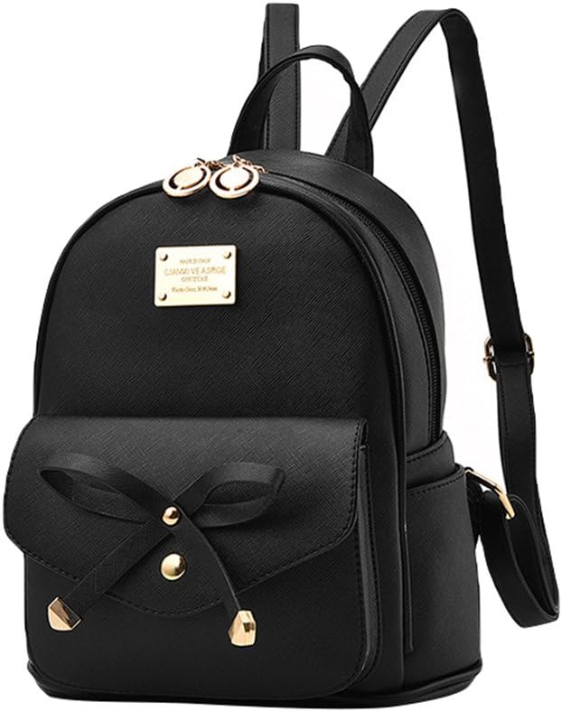 Baymate Women's Casual Daypack PU Leather Travel Bag Shoulder Backpacks