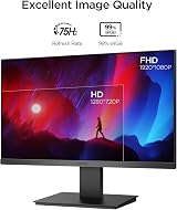 KOORUI 22 Inch FHD 1080p 75Hz Business Eye Care Monitor HDMI VGA Black view 7