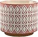 Amazon Brand - Rivet Geometric Ceramic Cylindrical Planter, 8.6