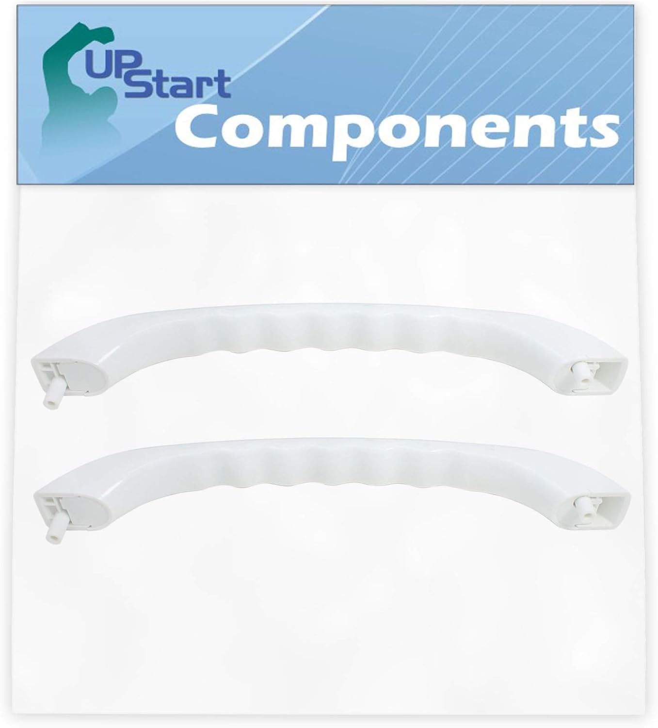 2-Pack WB15X335 Microwave Door Handle Replacement for General Electric JVM1339WW02 Microwave - Compatible with WB15X0335 White Door Handle