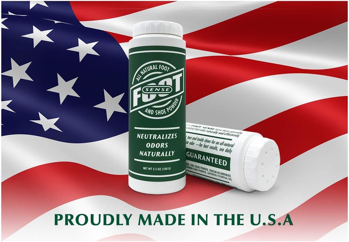 Natural Shoe Deodorizer Powder, Foot Odor Eliminator & Body Powder- for Smelly Shoes, Stinky Feet, Body Freshener. Use on Kids & Adults. Talc Free Formula - MADE IN USA: Health & Personal Care