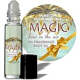 Magic Lives In The Air For Women perfume Body Oil Fragrance 1/3 oz roller ball, Floral Fruity Gourmand, Long Lasting, Travel Size, Uncut