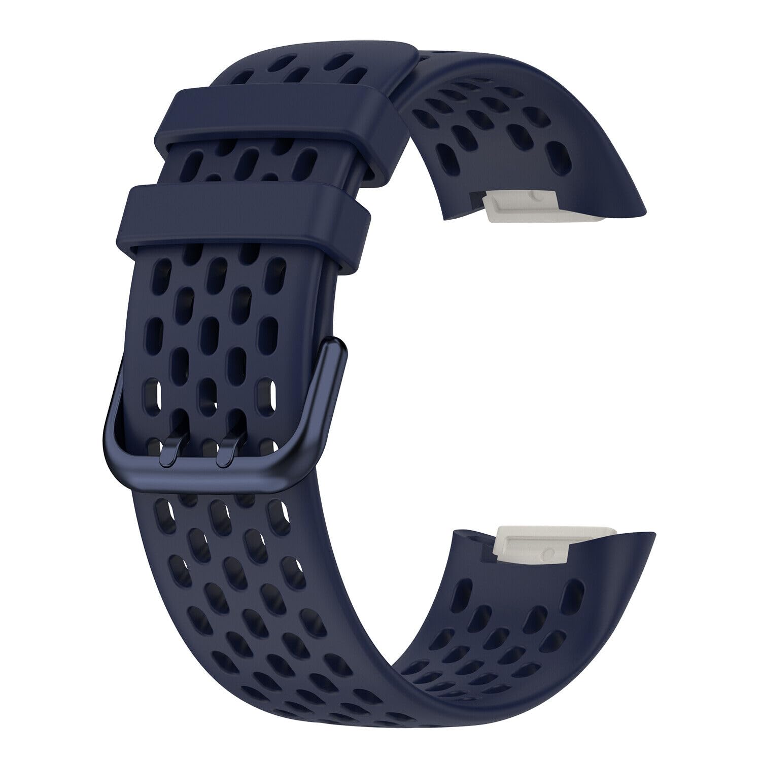 Panda Bobo Compatible with Fitbit Charge 5 Charge 6 strap Replacement Band Mesh Wristband Women Men Small large (Dark Blue)