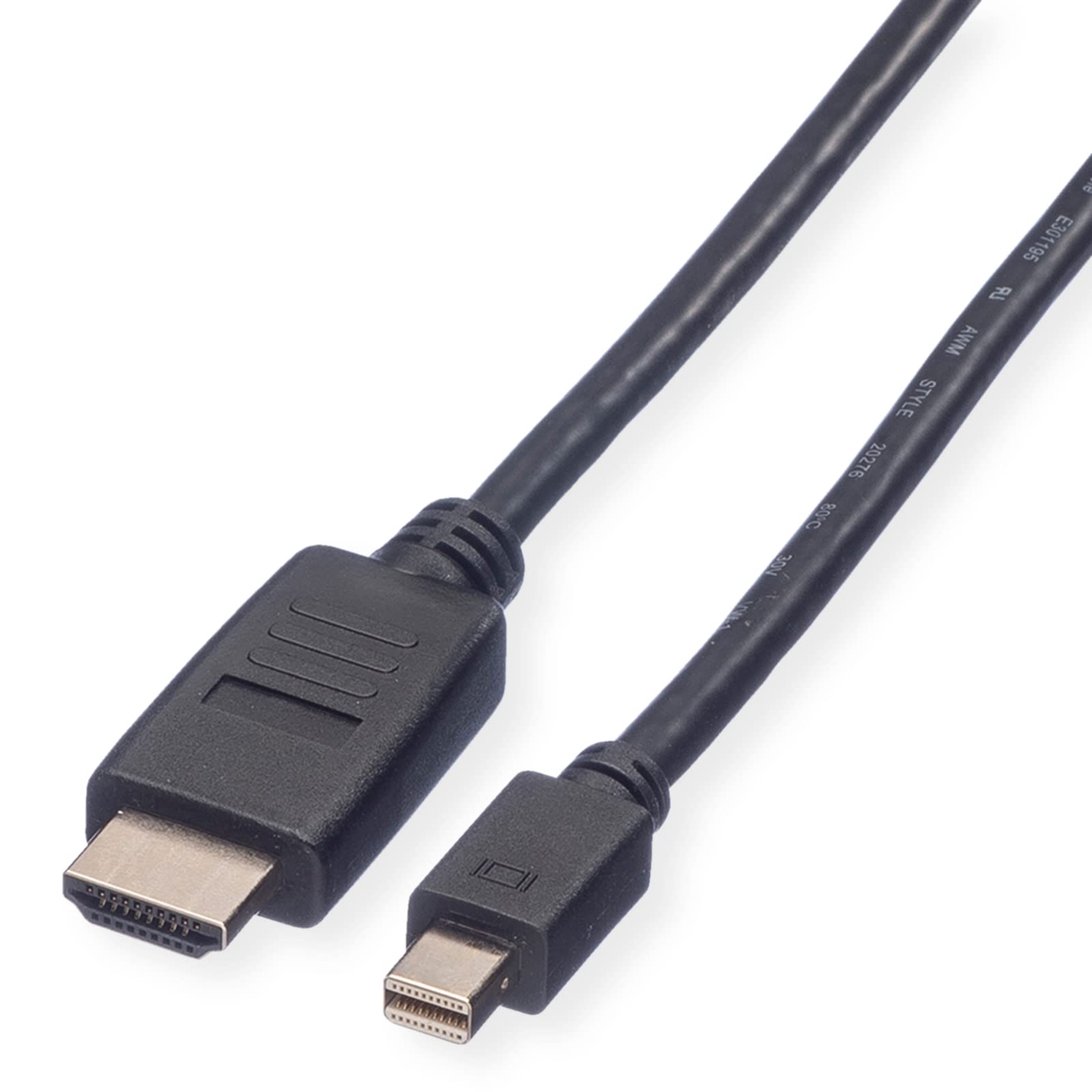 Value Mini DisplayPort Cable Mini DP-HDTV ST/ST Black 3 m
