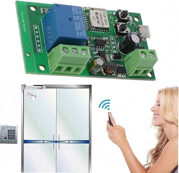 IUwnHceE Interruptor WiFi a 12V de Marcha Lenta autoblocante Mdulo de rel Remoto del Temporizador de Control para el Producto Que Smart Home Automation prctica del Padre