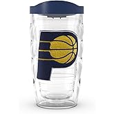 Tervis Made in USA Double Walled NBA Indiana Pacers Insulated Tumbler Cup Keeps Drinks Cold & Hot, 10oz Wavy, Primary Logo