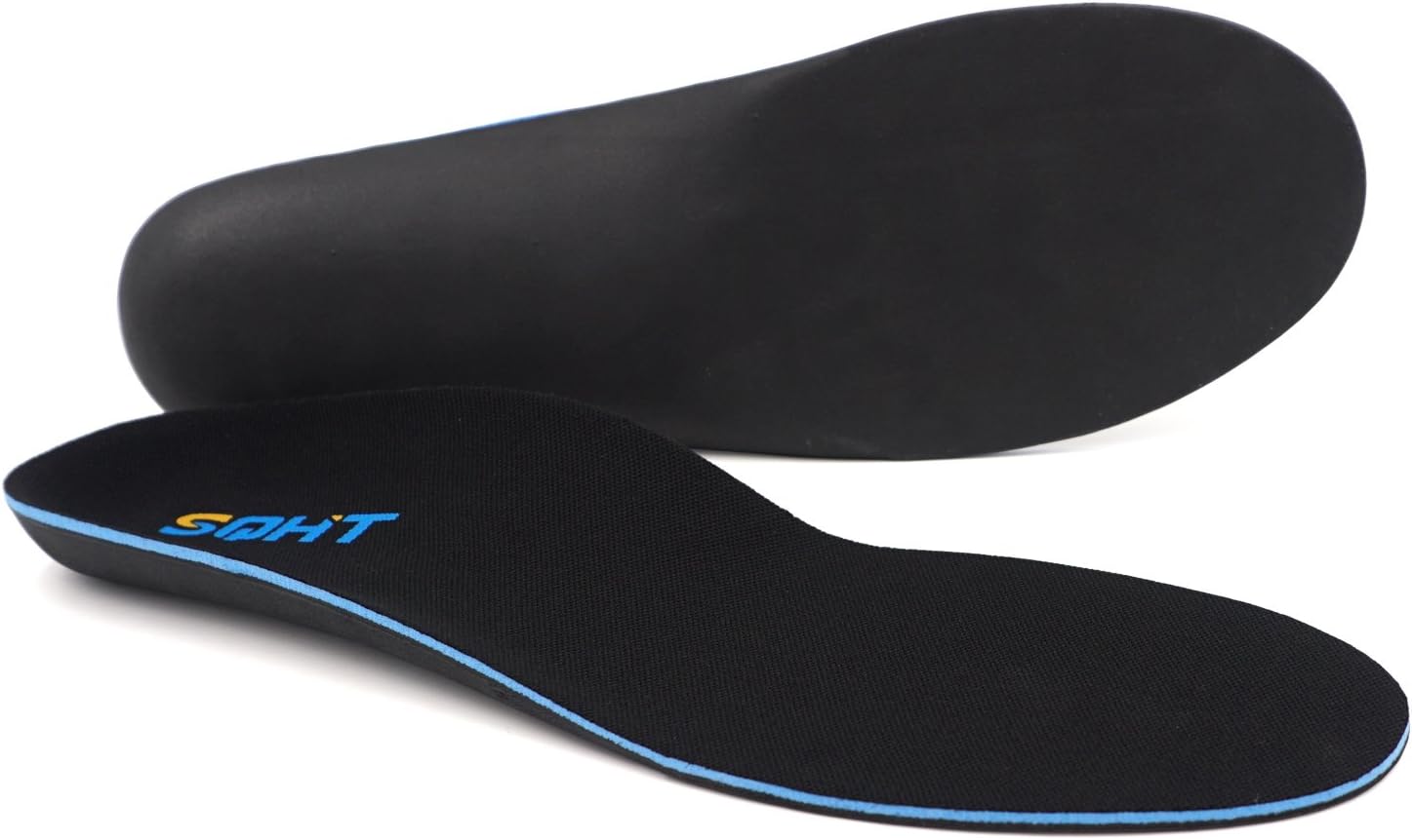 SQHT Orthotic Insoles for Flat Feet, Fight Against Plantar Fasciitis, Relieve Feet Pain, Heel Pain and Pronation for Men and Women (XS - Big Kid’s 3-5 | Women’s 5-7)